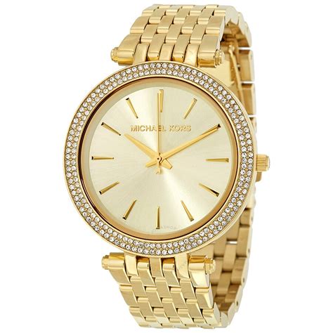 gold michael kors watch for women